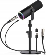 TONOR Mikrofon TD520S XLR/USB z podstawką, RGB dla PS4/5, Mac, Android