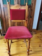 Krzesła tapicerowane, drewniane szt. 6