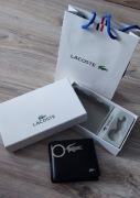 Super męski zestaw Lacoste. Portfel + brelok. Torba na prezent GRATIS
