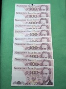 100 zł z 1988r - 10 szt