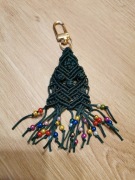 Pleciony breloczek choinka