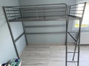 Łóżko ikea dwuosobowe piętrowe svarta młodzieżowe dla dziecka