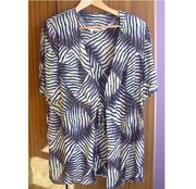 NARZUTKA BLUZKA DAMSKA luźna cienka z wiązaniem