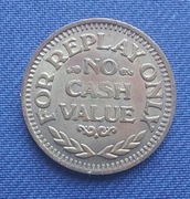 żeton do gry NO CASH VALUE Eagle Token USA