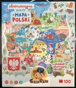 CUCZU OBSERWACYJNE PUZZLE MAPA POLSKI 100EL 5+