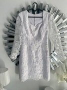 Sukienka biała koronkowa 