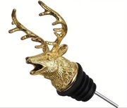 Nalewak do Wina Aerator Dozownik GŁOWA JELENIA Złoty Prezent Akcesoria Bar