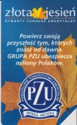 Karty telefoniczne - Złota jesień OFE PZU (liść)