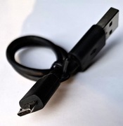 Przewód USB do microUSB kabel 25 cm. Nowy.+ Drugi przewód gratis