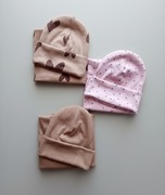 Komplet prążkowany z kominem dla dziewczynki Karola Handmade 