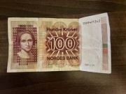 100 koron norweskich - banknot 1991 rok 