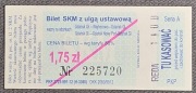Bilet ulgowy SKM, Reda 1.75zł /lata 90te