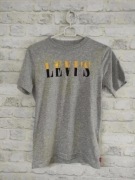 Koszulka levis levi's szara popielata XS 34 napisem napis logo