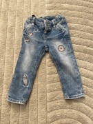 Spodnie dziewczęce jeans 92cm na gumce Lindex