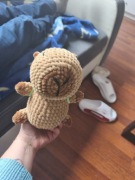 Kapibara zrobiona na szydełku 