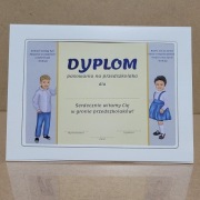 Dyplom pasowanie na przedszkolaka w ramce