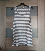 Top koszulka na ramiączkach dzianina w paski L 40 