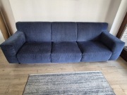 Sofa Vesta granatowa 260cm renomowanej firmy mti furninova + pufa