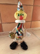 Figurka klauna ze szkła Murano. Vintage 