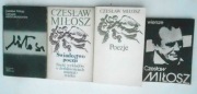 Czesław Miłosz -8 książek + foto Poezje, Świadectwo poezji, Wiersze, Dolina