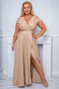 Sukienka GALA delikatny brokacik 42 44 nowa