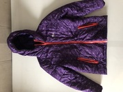 Kurtka Bejo 140 146 fioletowa dwustronna zimowa narciarska na narty 