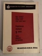 D Projektowanie obrabiarek do metali Tablice pomocnicze do konstrukcji