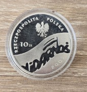Srebrne 10 zł solidarność 