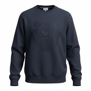 KENZO BLUZA BAWEŁNA NOWA LOGO LOGOWANA CZARNA