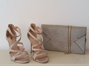 Szpilki złote Kurt Geiger 39 