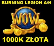 WoW BURNING LEGION GOLD 1000K GOLDA A/H -24/7-