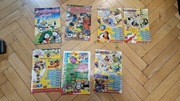 Kaczor Donald Pudło 10 2009 + brak okładek 7 komiksów w pakiecie stan dobry