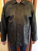 MARYNARKA MĘSKA CZARNA SKÓRZANA XL