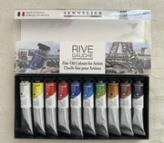 Farby olejne Sennelier Rive Gauche 10x21ml JAK NOWE, OKAZYJNA CENA
