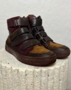 Skórzane sneakersy męskie Kazar na rzepy 43