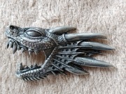 Stara klamra do paska Alchemy Gothic – metalowa, ciężka