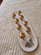 Uchwyty do mebli złote gałka meblowa 8 sztuk