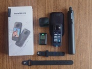 Zestaw Insta360 X3 + Pilot GPS Action Remote + Invisible Selfie Stick + SD