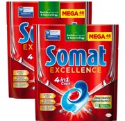Somat Excellence Tabletki do Zmywarki 4w1 48szt x2