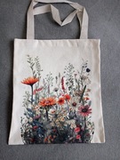 Nowa Torba na zakupy Siatka Polne Kwiaty Shopper Bag 