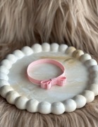 Bransoletka kokardka | damska | jasny róż | Rypsovnia