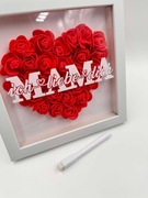 Ramka z czerwonymi różami dla MAMY ICH LIEBE DICH
