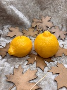 Zestaw świec świeczek dwie piękne cytryny