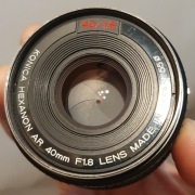 Hexanon AR 40mm 1.8 - obiektyw do aparatów Konica - stan bdb