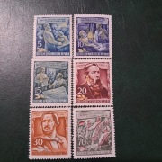 NRD  F.Engels  1955   znaczki  czyste  seria 