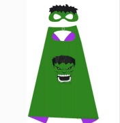 Peleryna i maska Hulk Avengersów