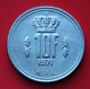 10  Franków  1971 r    - Luksemburg     stan !!