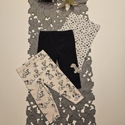 Spodnie, legginsy niemowlęce, r. 68, 3-pak, zestaw