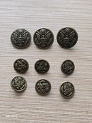 Antyk Guziki Armii Amerykańskiej guzik wojskowy Orzeł USA