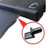 Uchwyty mocowania rolet bagażnika do Toyota Avensis T25 II Kombi komplet